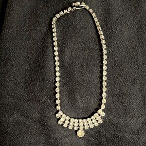 Rhinestone choker necklace